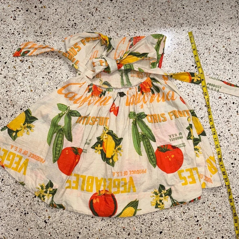 BDG Juliana vegetable stand tomato mini smock dress large L - Picture 6 of 7